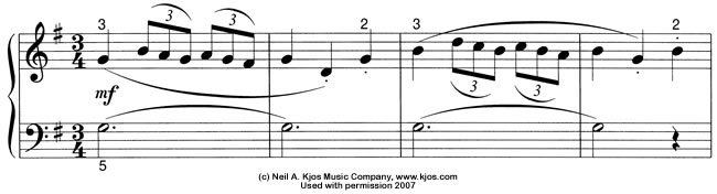 Score excerpt: Minuet