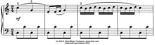 Score excerpt: Musette