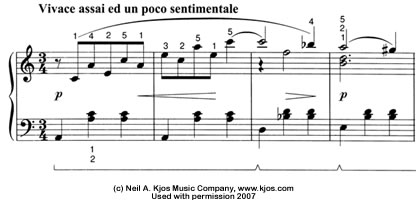 Score excerpt: Bagatelle in A Minor, Op. 119, No. 9