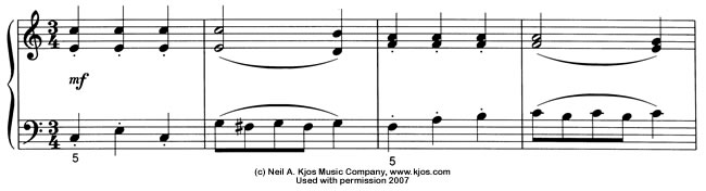 Score excerpt: Minuet