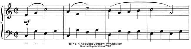 Score excerpt: Carefree Stroll