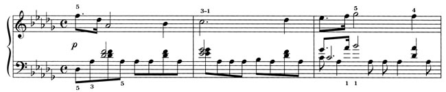 Score excerpt: Prelude in D-flat Major