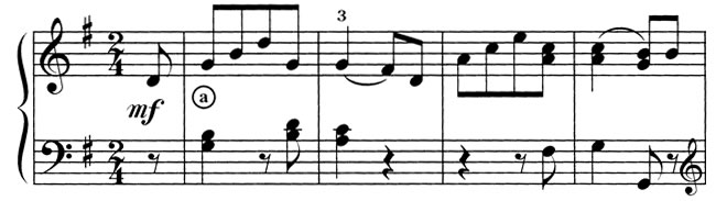 Score excerpt: Sonata in E Minor