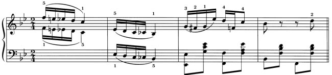 Score excerpt: The Chrysanthemum
