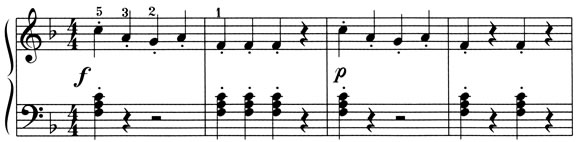 Score excerpt: A Little Dance