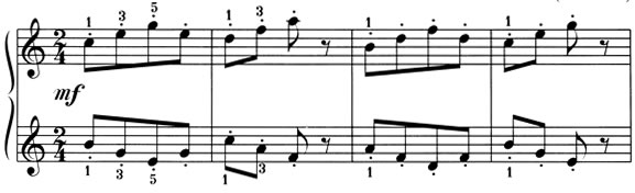 Score excerpt: A Little Porcupine