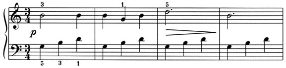 Score excerpt: Melodic Tune