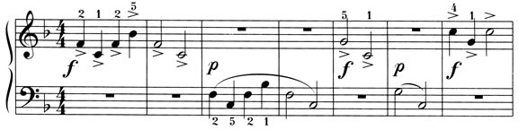 Score excerpt: The Trumpeter and the Echo