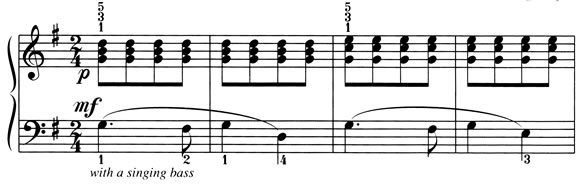 Score excerpt: Deep Singer