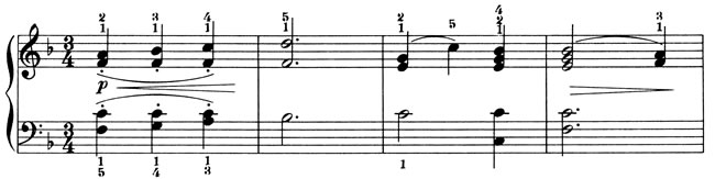 Score excerpt: Morning Song