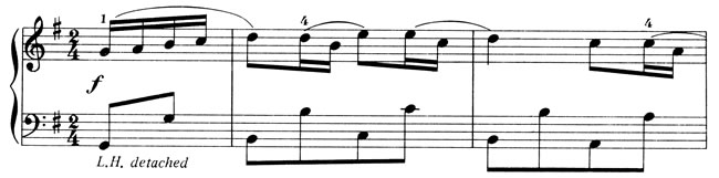 Score excerpt: Bourlesq