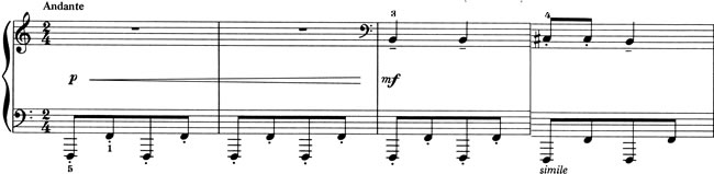 Score excerpt: The Bear